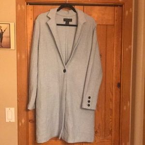 Beautiful ice blue coat.  Worn once for special occasion.
